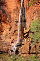 waterfall, zion, temple of sinawava